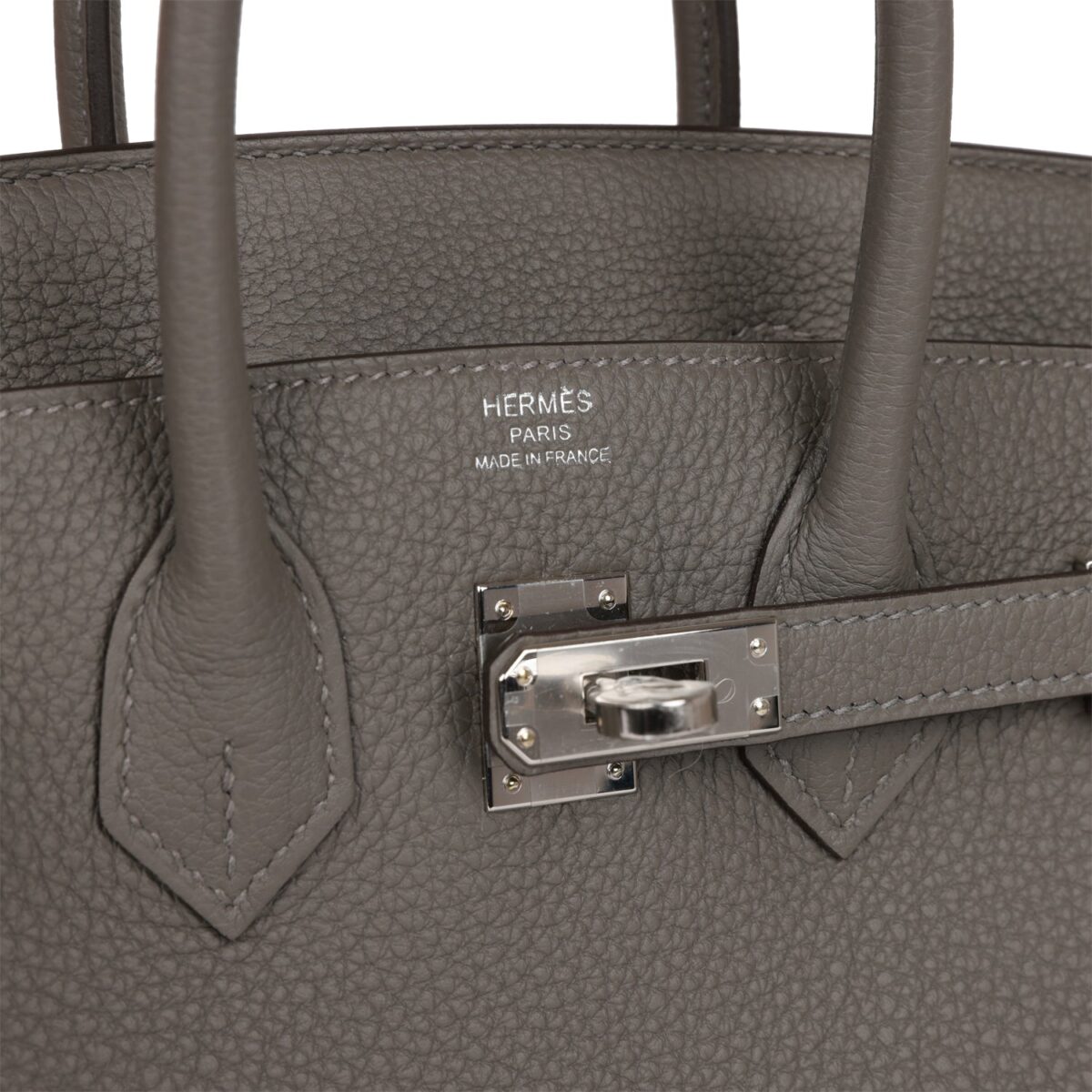 Hermès Birkin 25 Gris Meyer Togo Palladium Hardware - Image 7