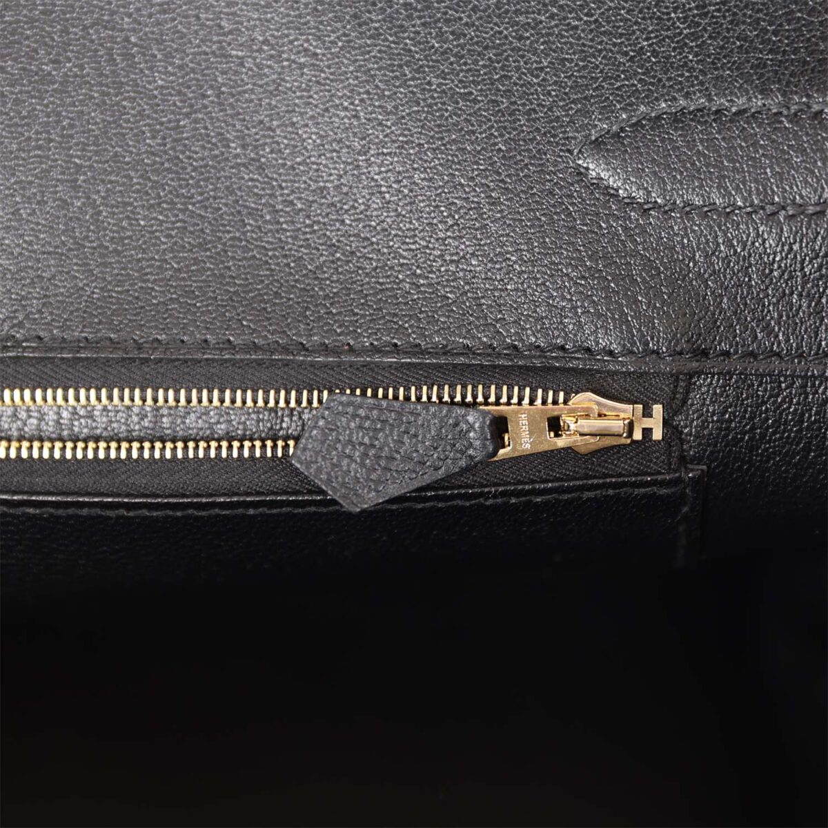 Hermès Birkin 35 Black Epsom Gold Hardware - Image 9