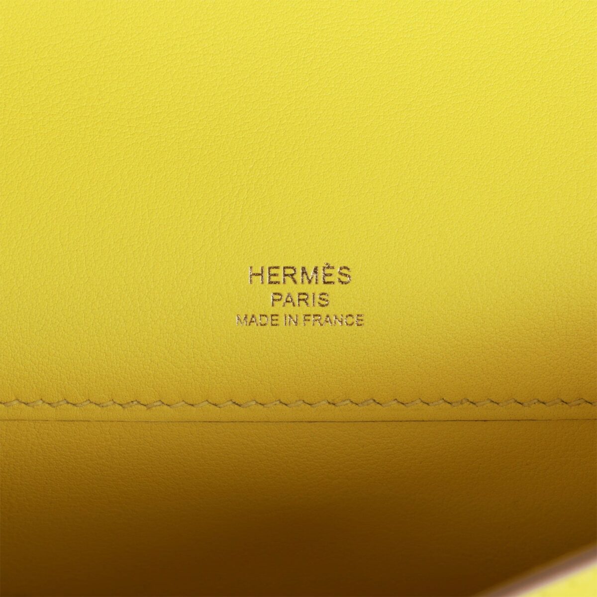 Hermès Kelly Cut Lime Swift Gold Hardware - Image 7