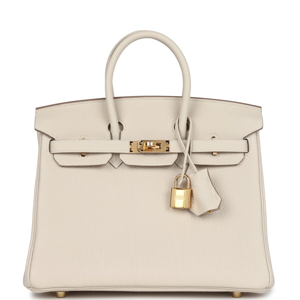 Hermès Birkin 25 Craie Togo Gold Hardware