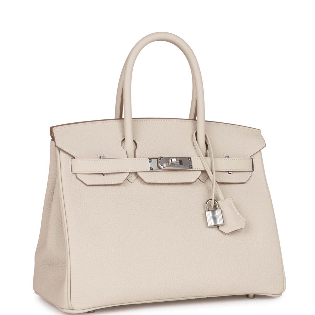 Hermès Birkin 30 Craie Togo Palladium Hardware - Image 2