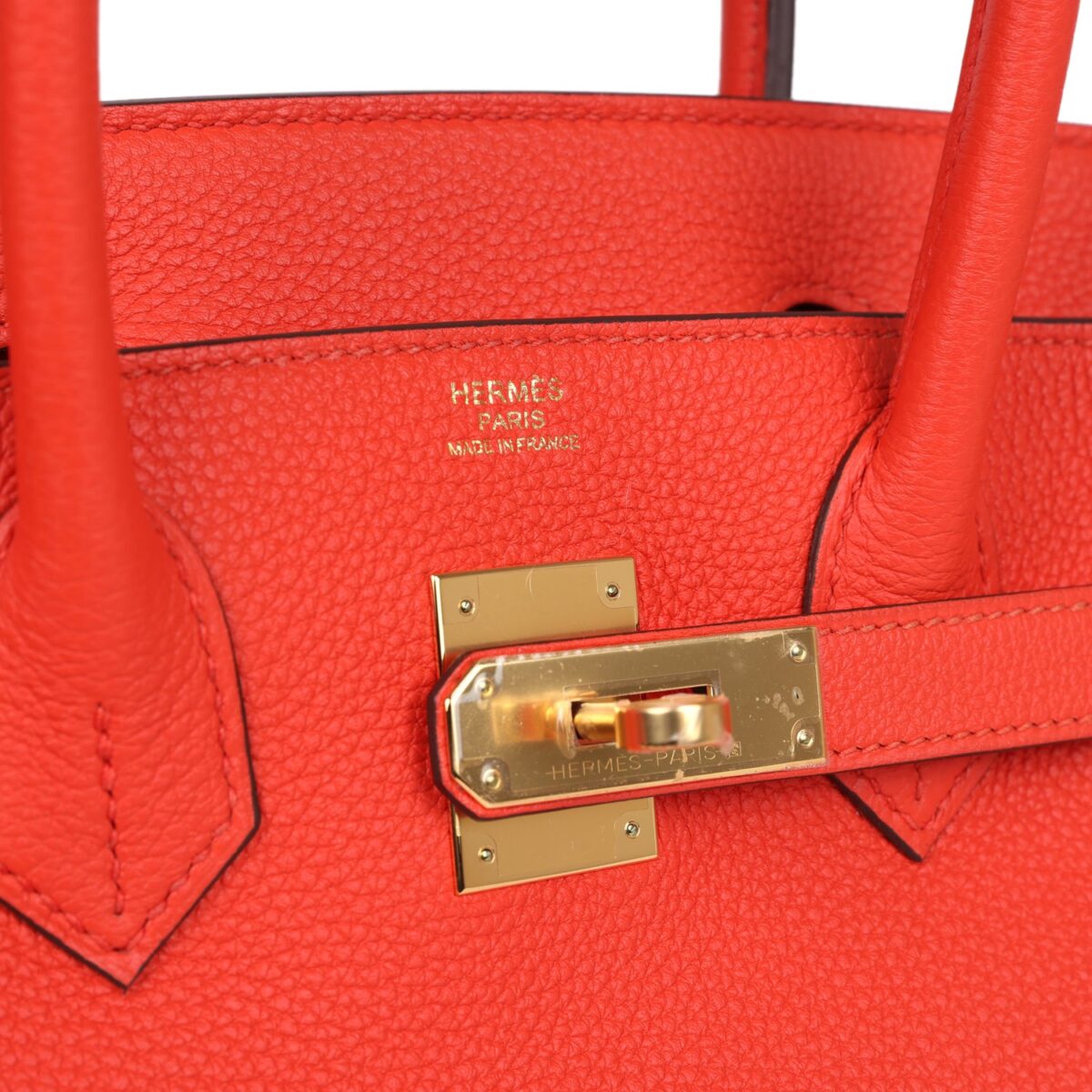 Hermès Birkin 30 Capucine Togo Gold Hardware - Image 6