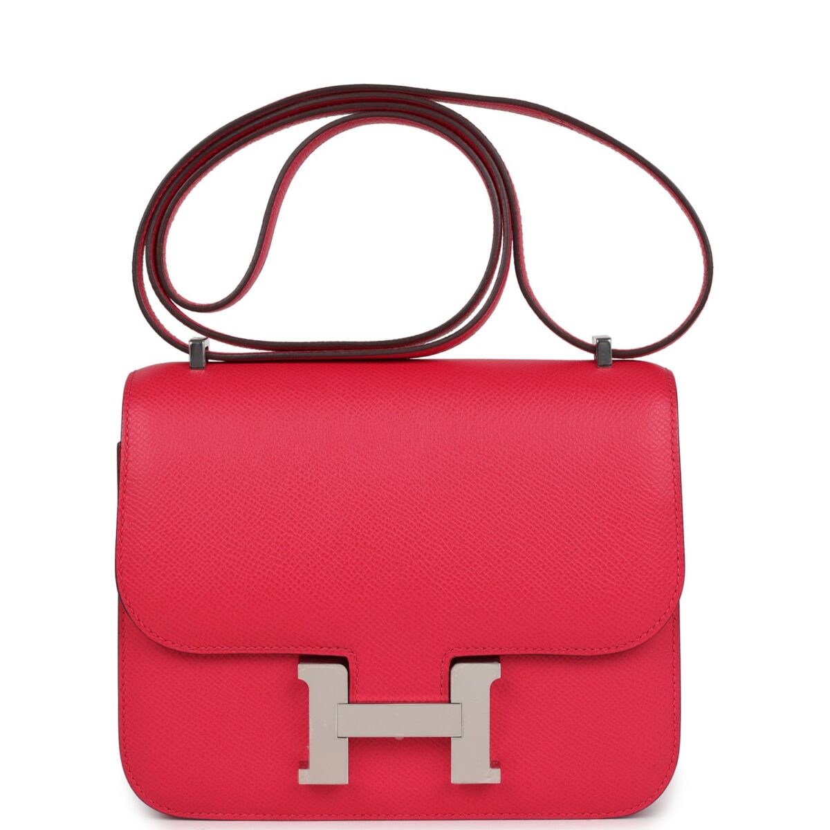 Hermès Constance 18 Rose Extreme Epsom Palladium Hardware