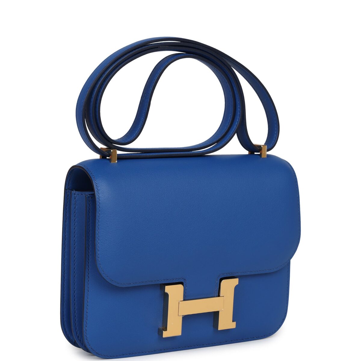 Hermès Constance 18 Bleu France Swift Gold Hardware - Image 2