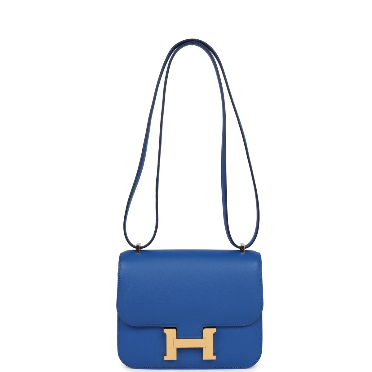 Hermès Constance 18 Bleu France Swift Gold Hardware - Image 6