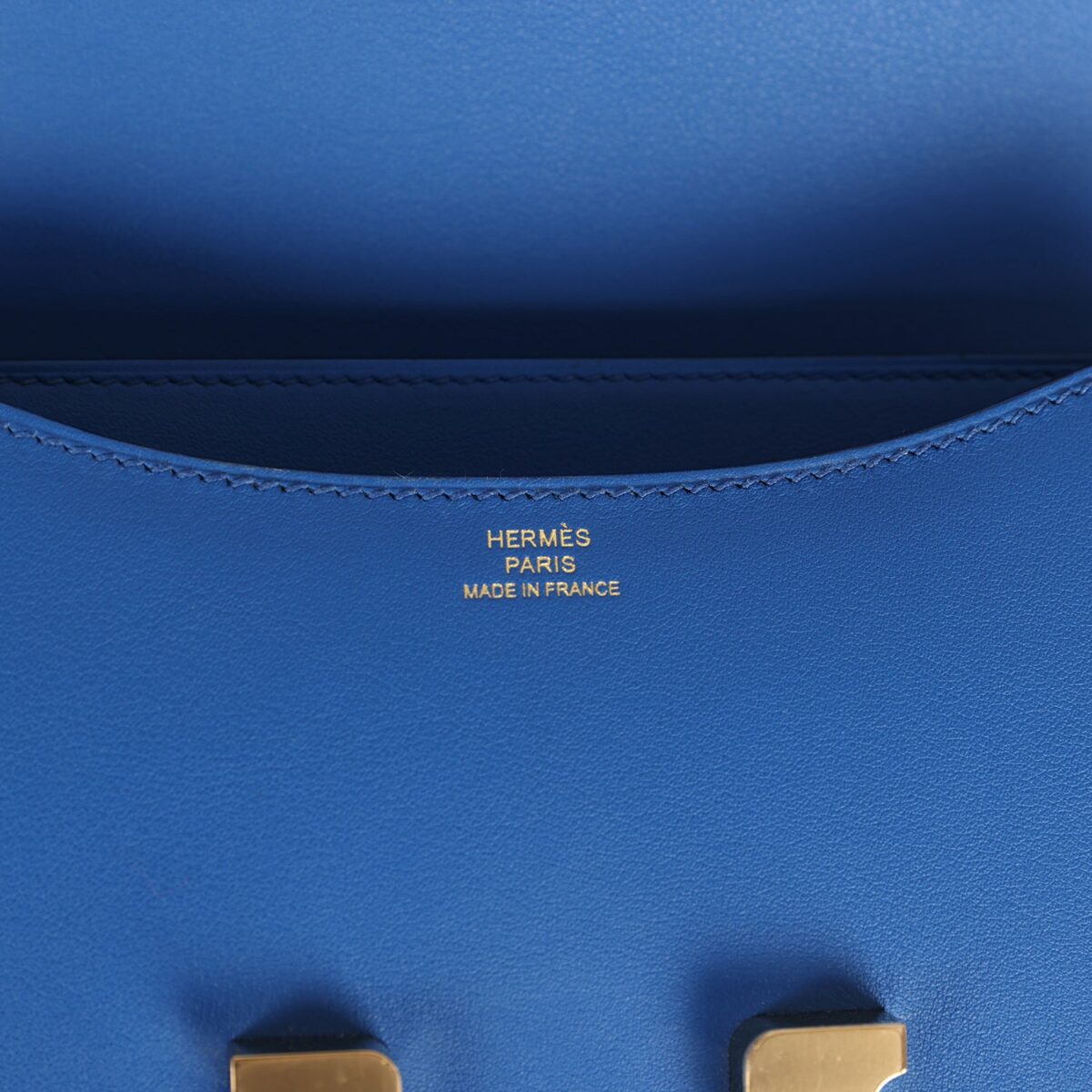 Hermès Constance 18 Bleu France Swift Gold Hardware - Image 7