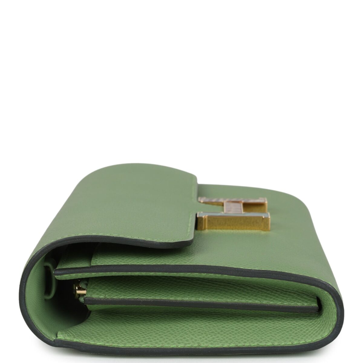 Hermès Constance Wallet To Go Vert Criquet Epsom Marquette Gold Hardware - Image 3