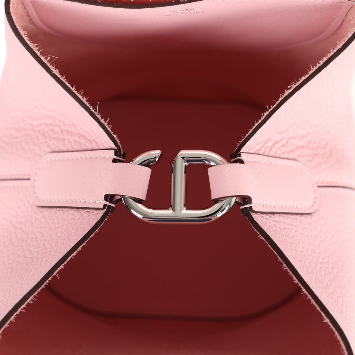 Hermès In-The-Loop 18 Rose Sakura Clemence and Swift Palladium Hardware - Image 7