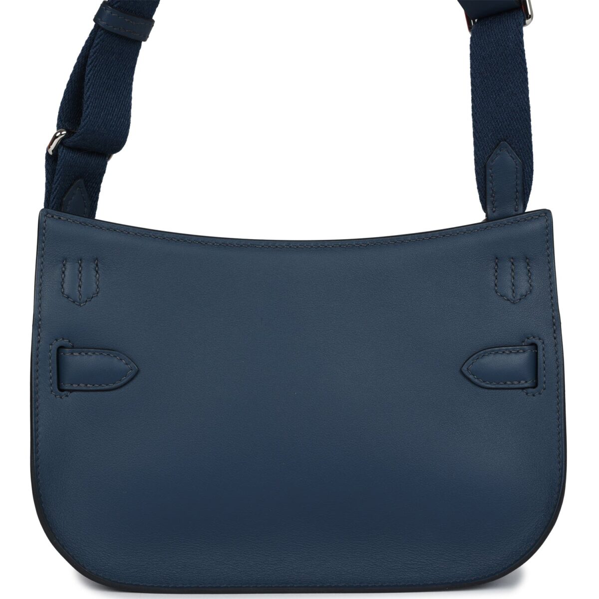 Hermès Mini Jypsiere Bleu De Prusse Swift Palladium Hardware - Image 4