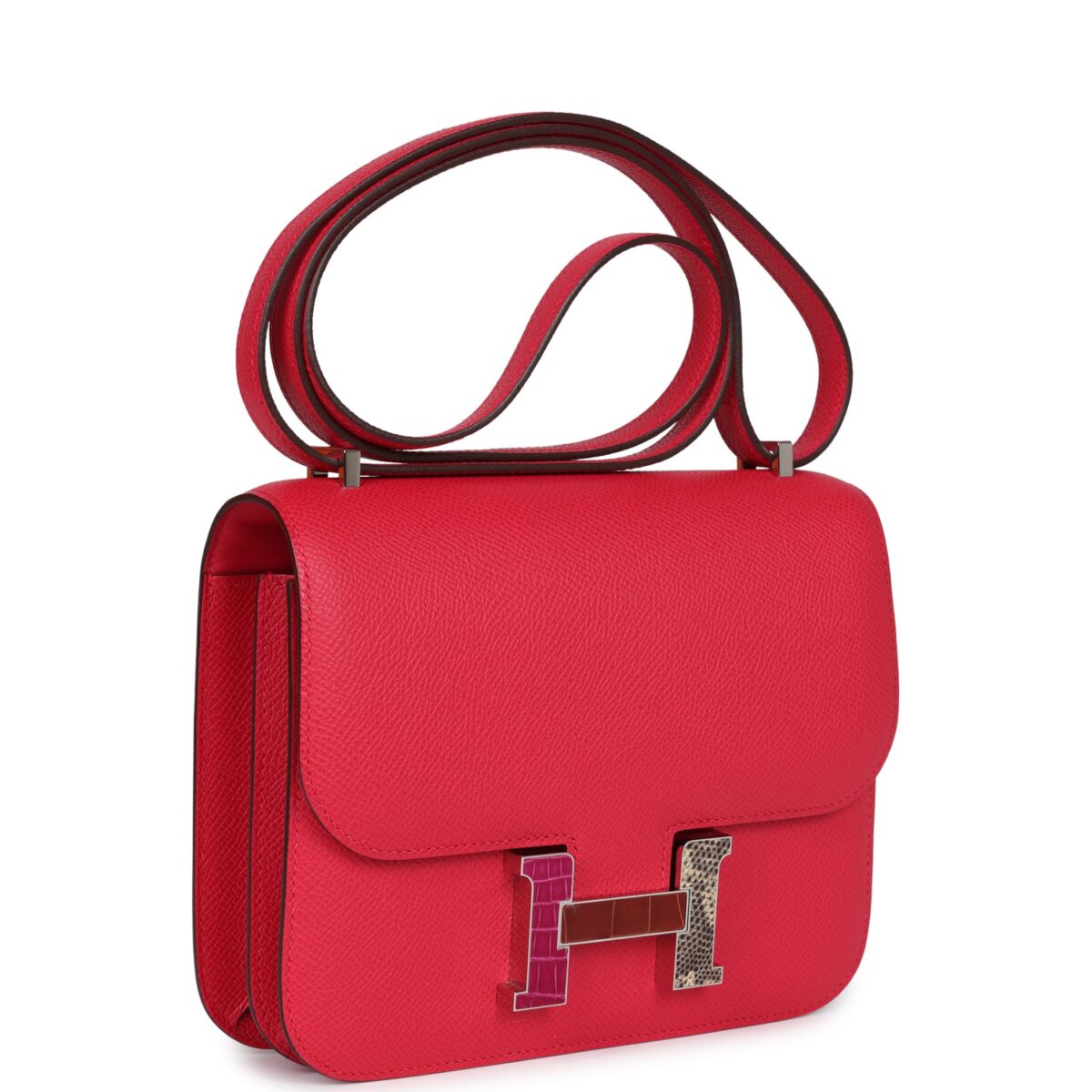 Hermès Constance 18 Rose Extreme Epsom Marquette Palladium Hardware - Image 2