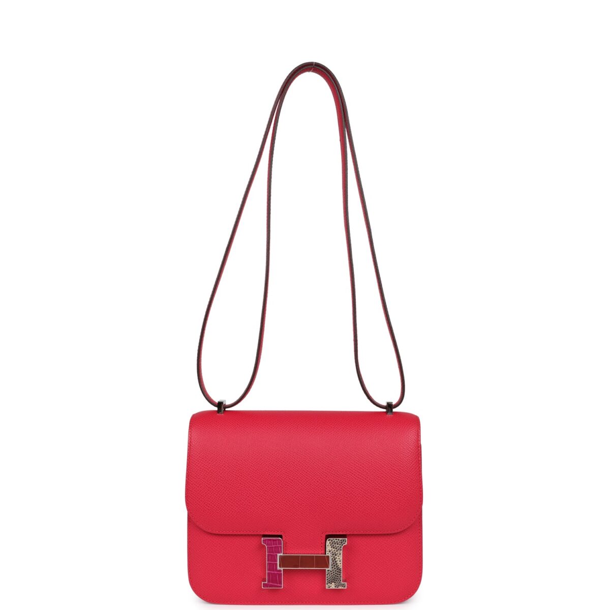 Hermès Constance 18 Rose Extreme Epsom Marquette Palladium Hardware - Image 6