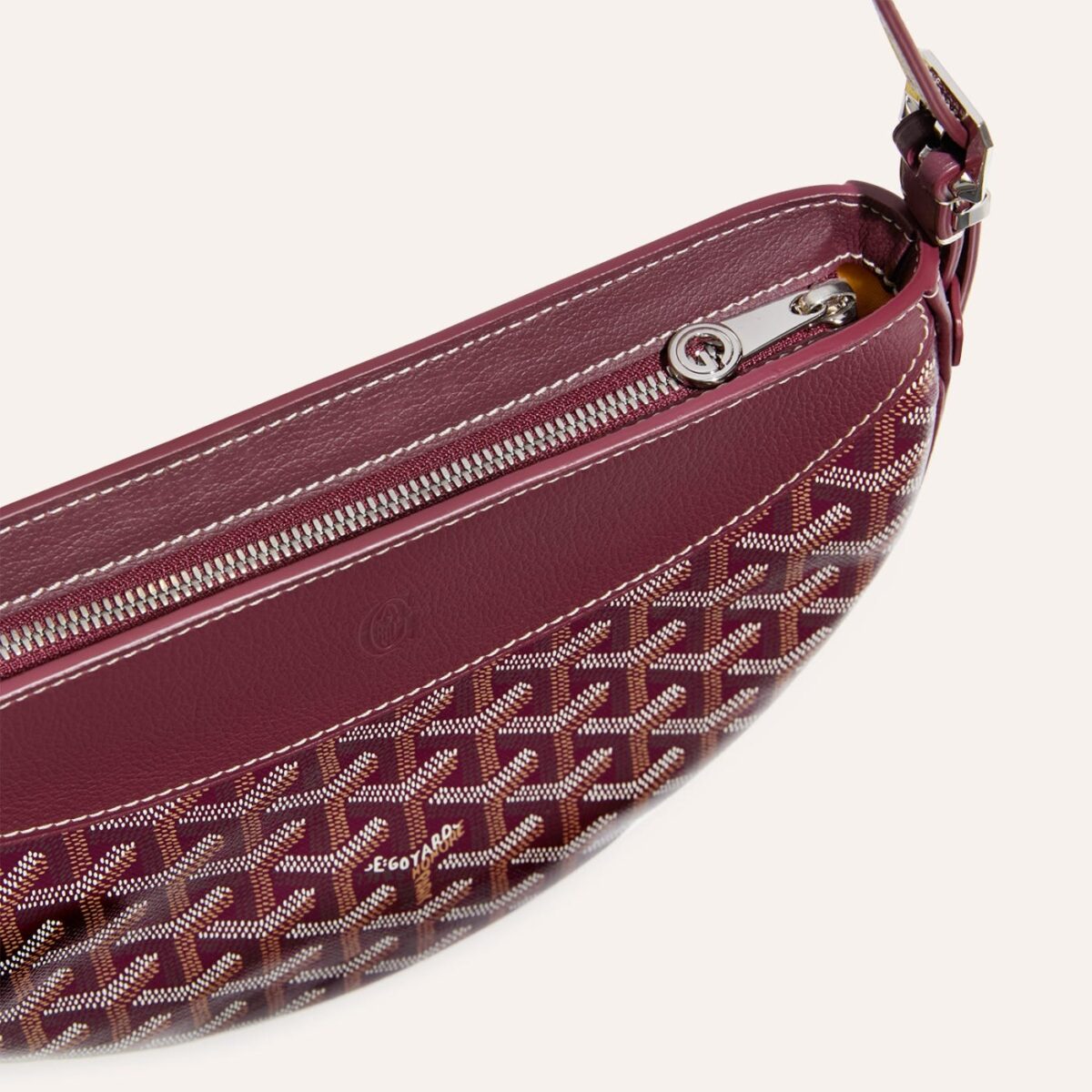 Goyard Hirondelle Bag Burgundy - Image 3