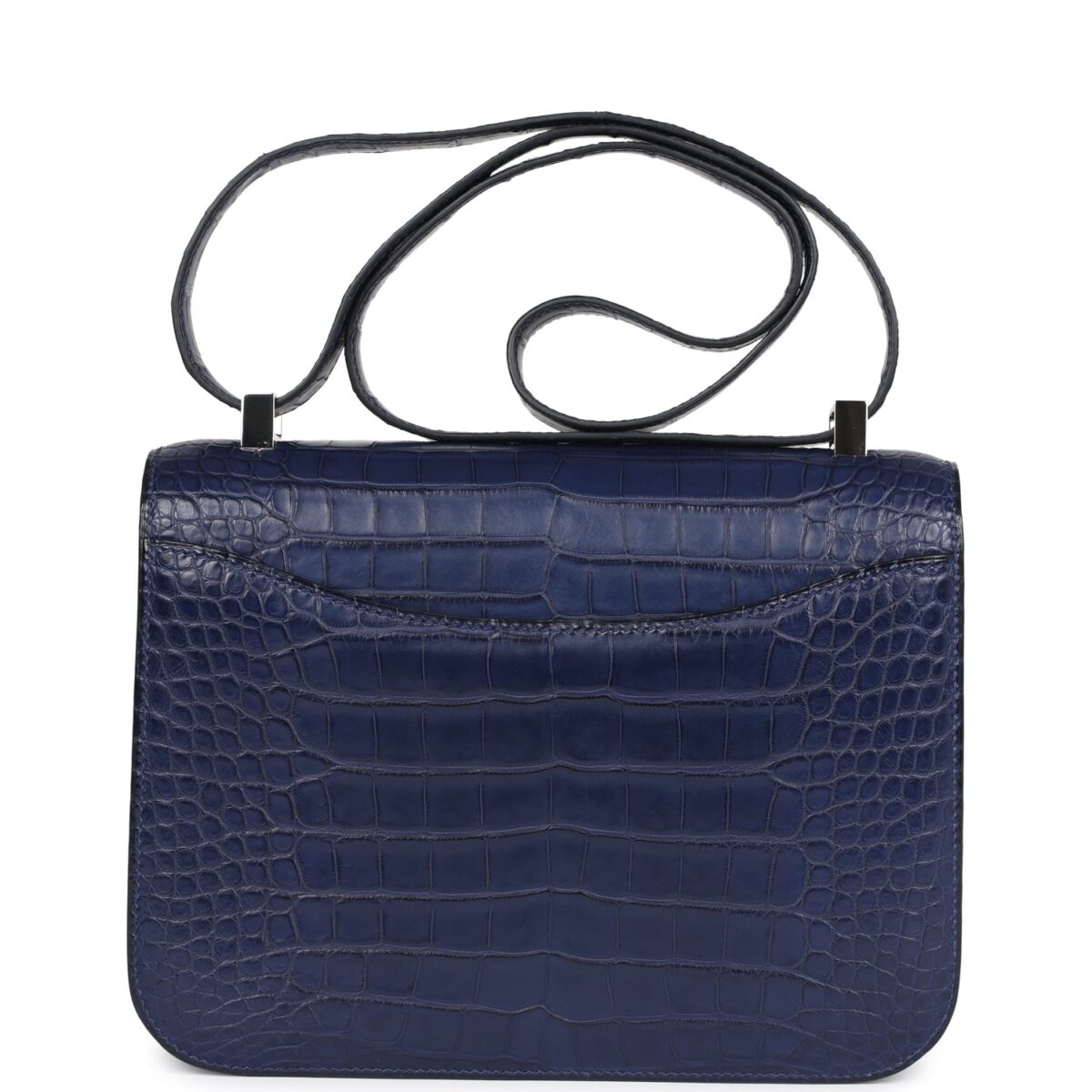 Hermès Constance 1-24 Bleu Saphir Matte Alligator Marquette Palladium Hardware - Image 4