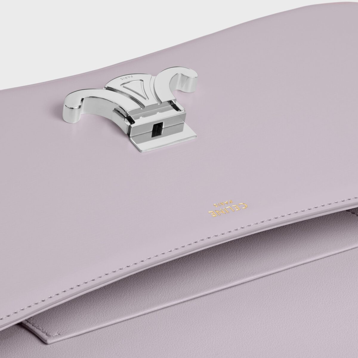 MEDIUM CELINE LOLA BAG IN SHINY CALFSKIN LIGHT LAVENDER - Image 4