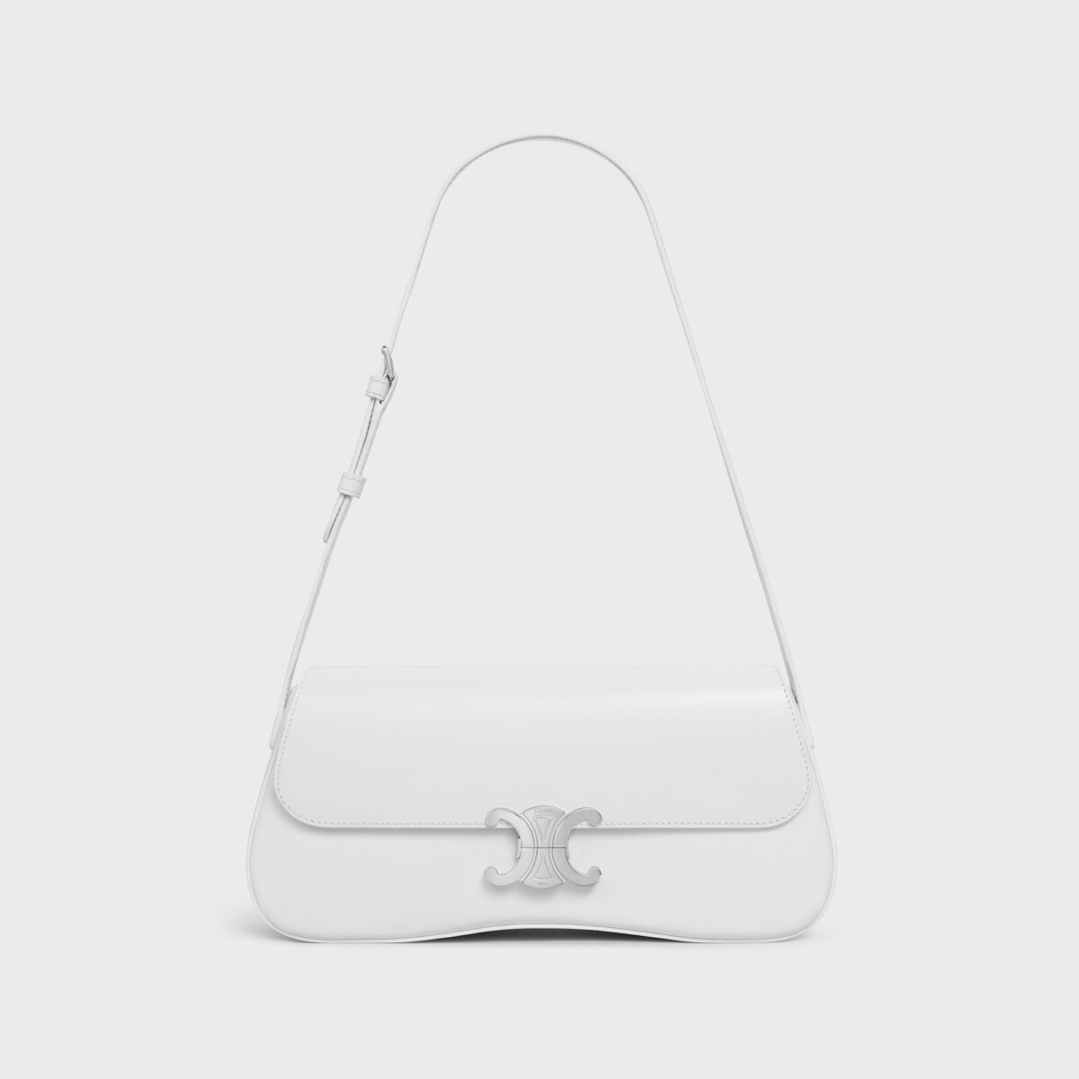 MEDIUM CELINE LOLA BAG IN SHINY CALFSKIN BLANC DE BLANC - Image 6