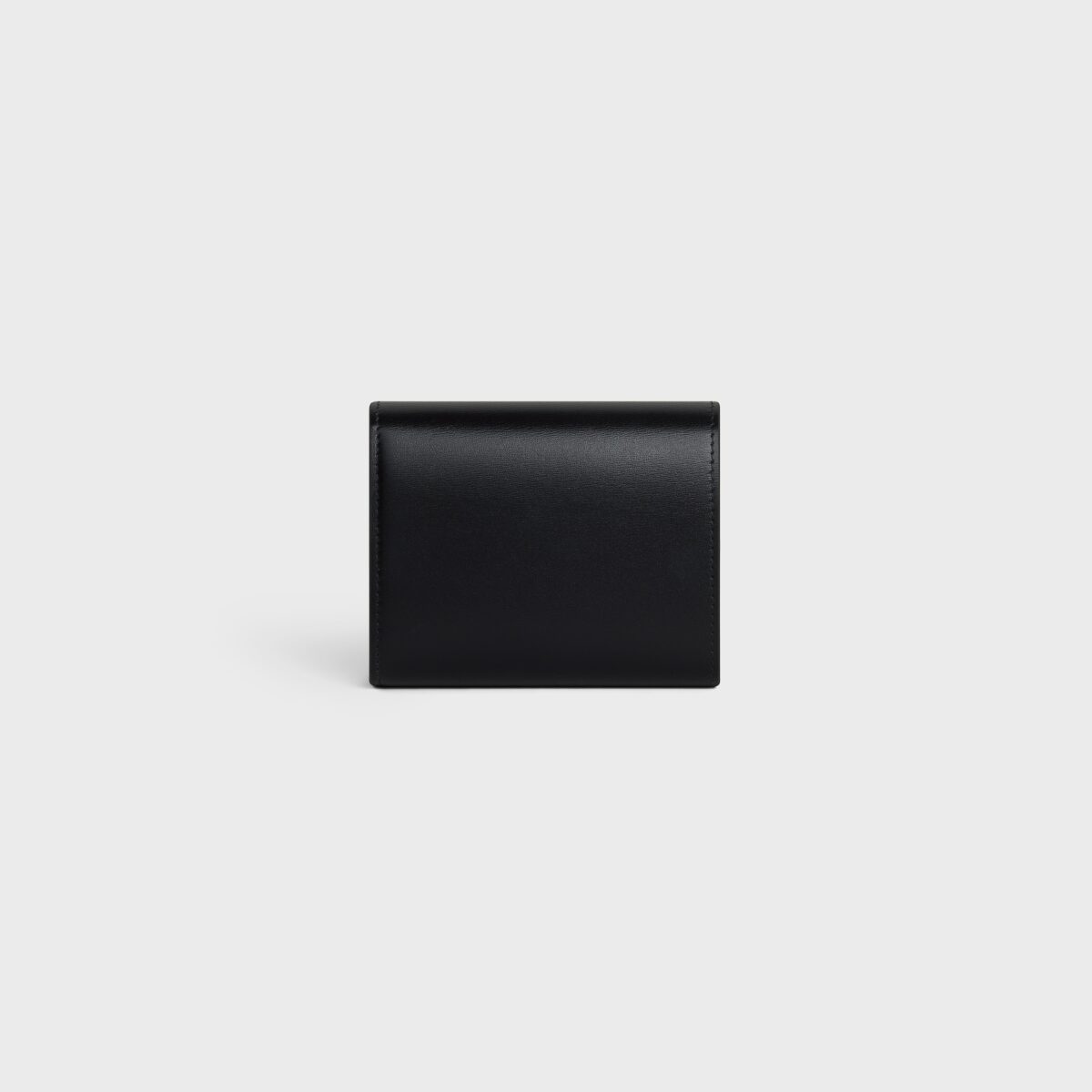 SMALL FLAP WALLER TRIOMPHE IN SHINY CALFSKIN BLACK - Image 3