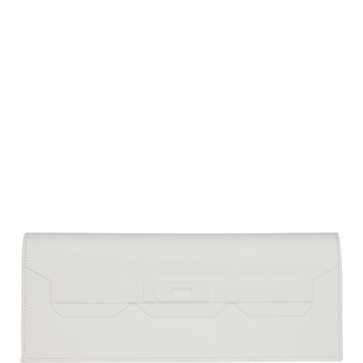 Hermès Shadow Kelly Cut New White Swift