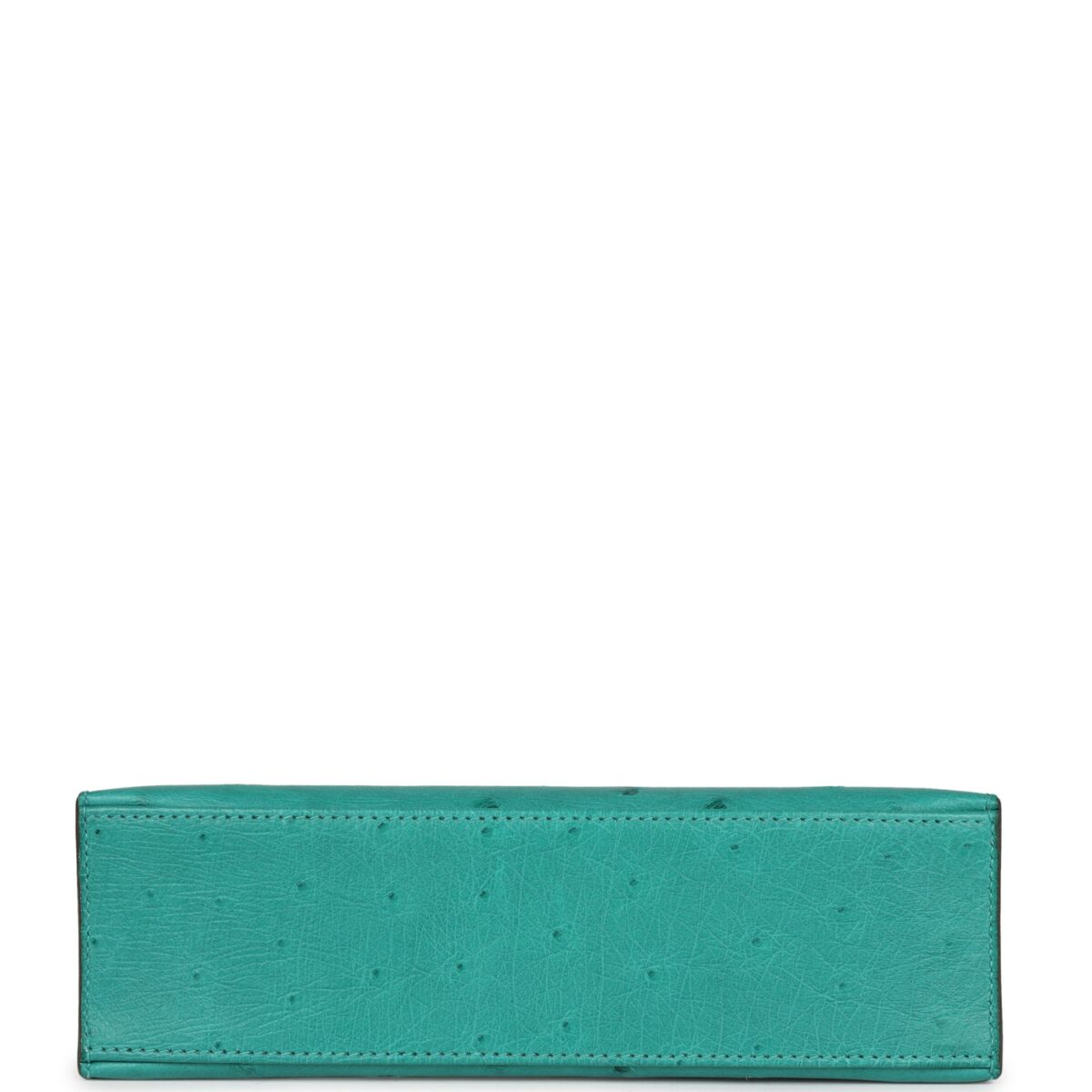 Hermès Kelly Pochette Vert Verone Ostrich Gold Hardware - Image 6