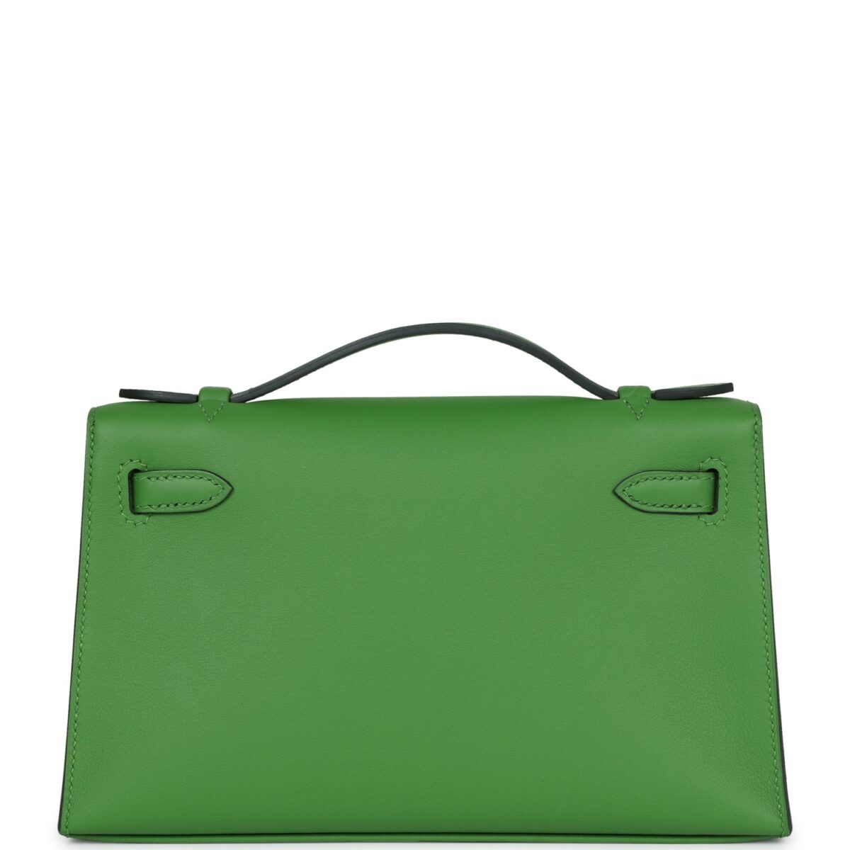 Hermès Kelly Pochette Vert Yucca Swift Gold Hardware - Image 5