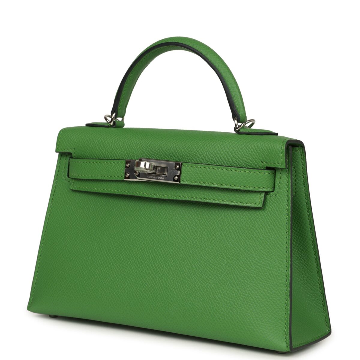 Hermès Kelly Sellier 20 Vert Yucca Epsom Palladium Hardware - Image 3